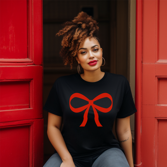 Vintage Red Bow T-Shirt